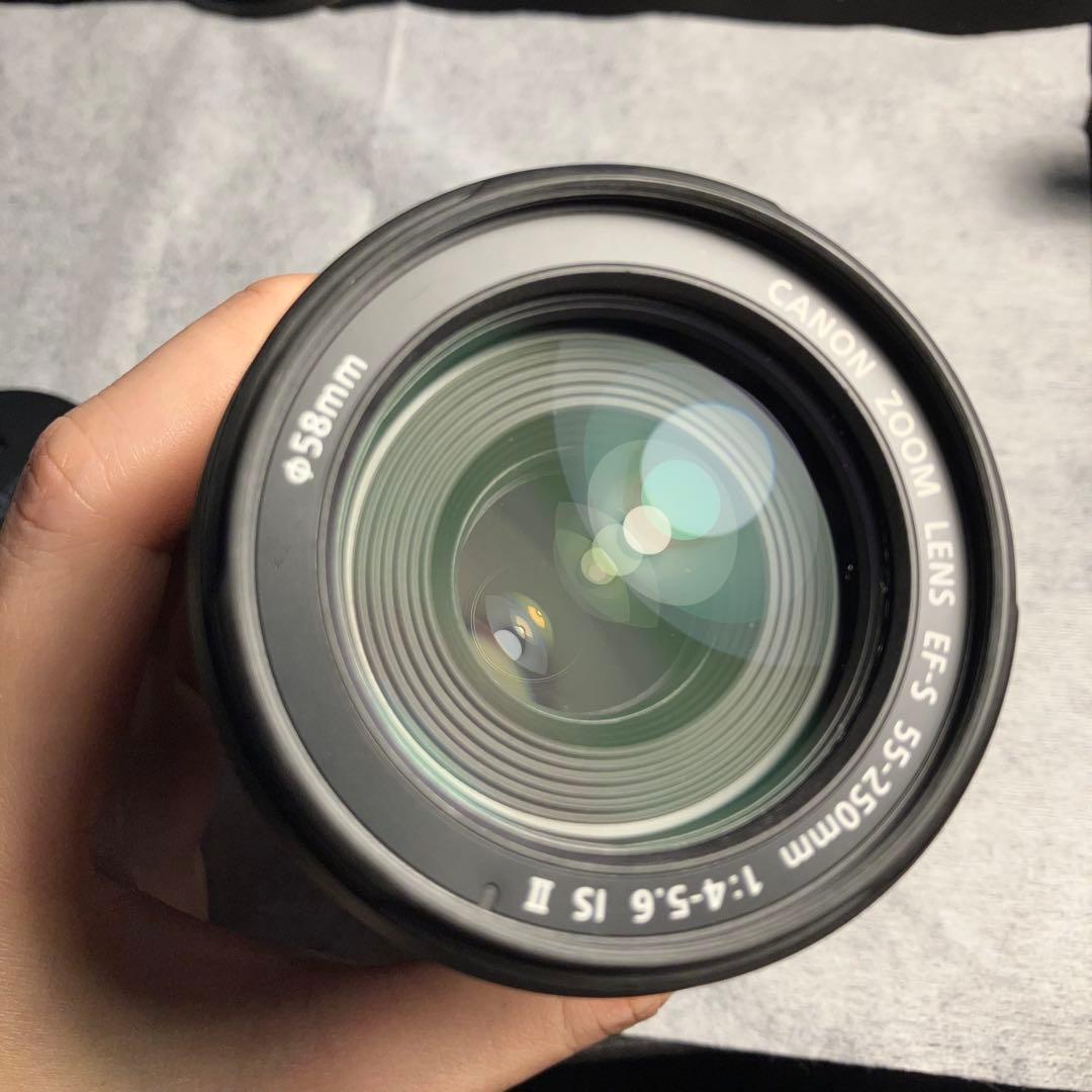 作動完璧確認済 Canon EF-S 55-250 4-5.6 ISレンズ実用品