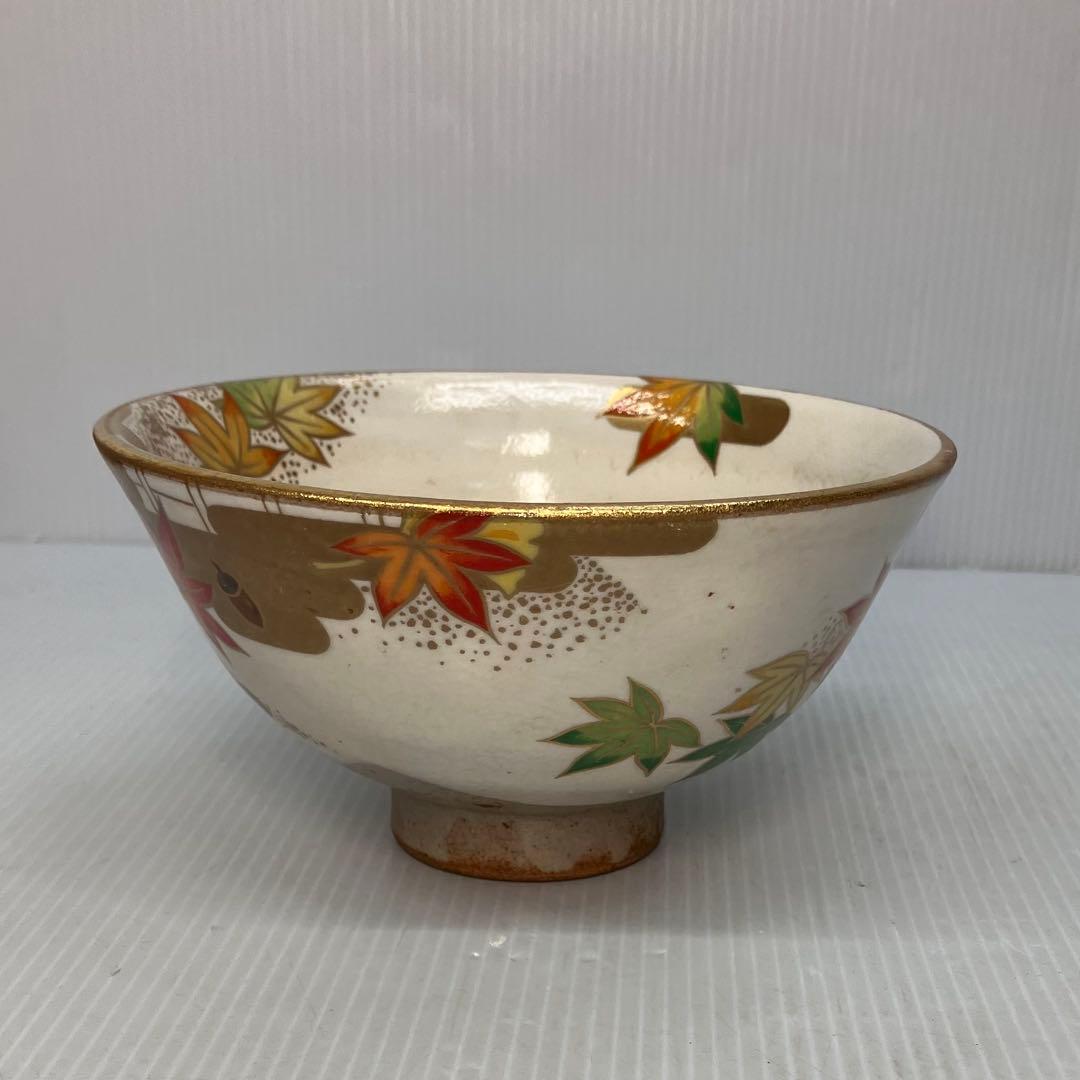 ②京焼 桑野睦子 御所の花 十二ヶ月 コレクション 抹茶碗 2点セット 茶道具