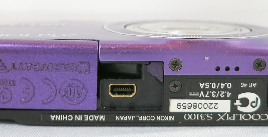 コンパクトデジタルカメラNikon COOLPIX S3100 パープル