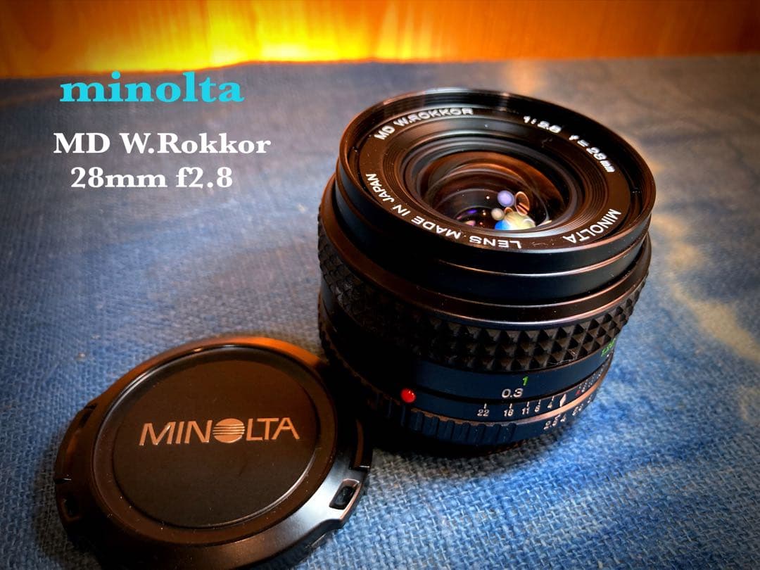 ★minolta srt101＊md 28mm f2.8★完動品＊美品＊初期保証