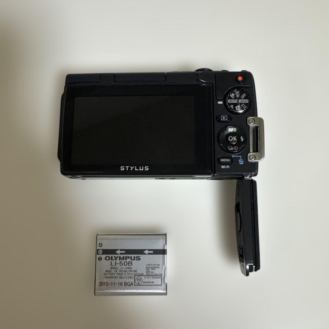 OLYMPUS STYLUS グリーン デジタルカメラ