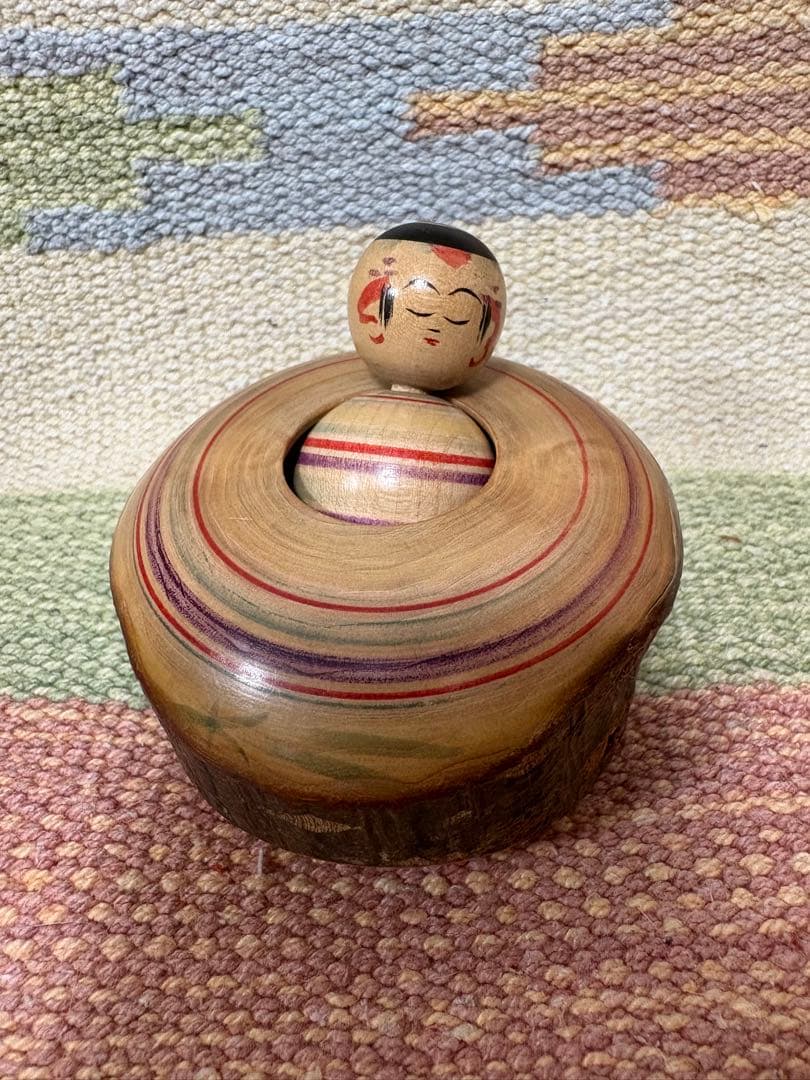伝統こけし 佐藤幸一 ねむりえじこ 瓢箪から独楽