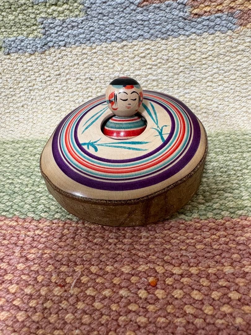 伝統こけし 佐藤幸一 ねむりえじこ 瓢箪から独楽