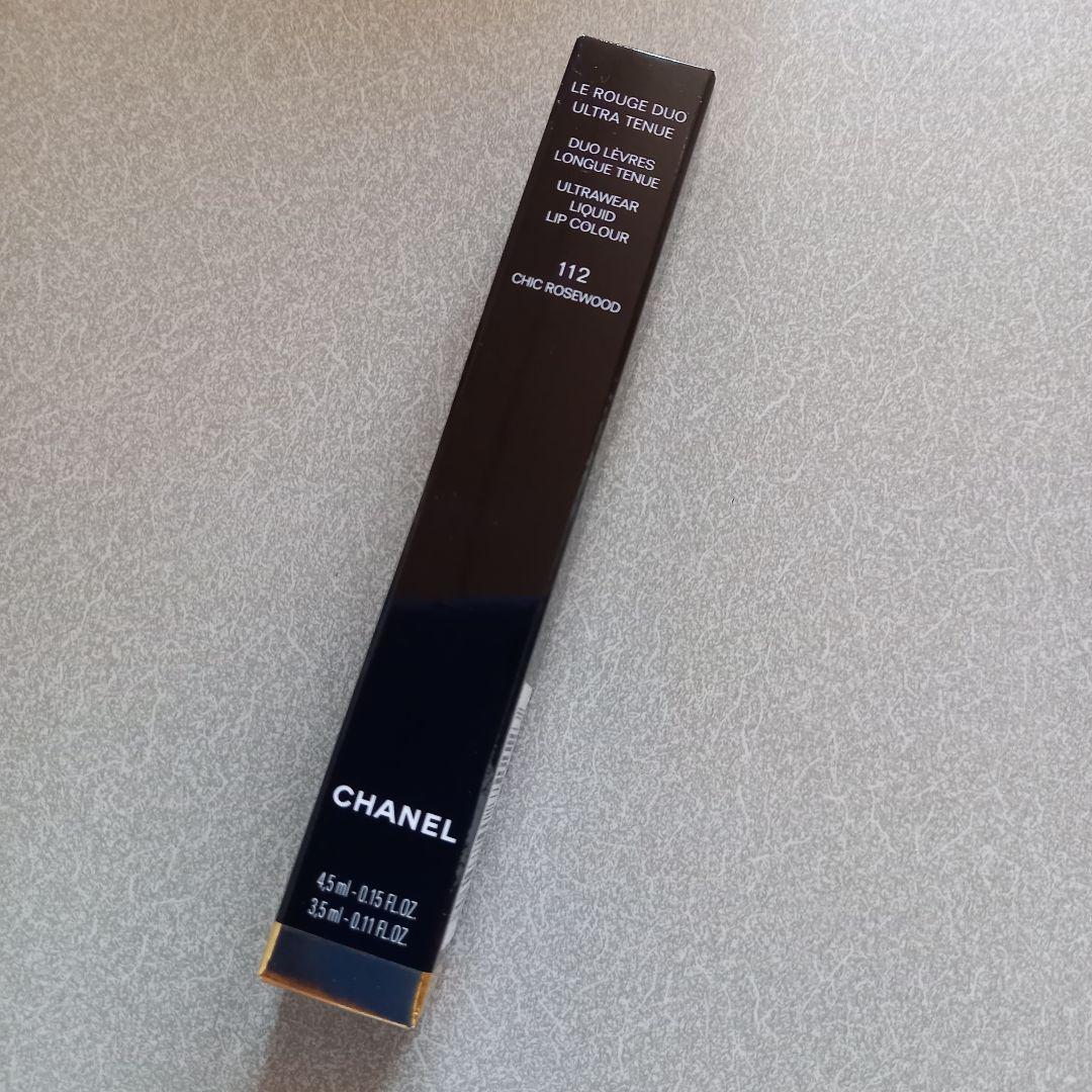 新品 CHANEL ルルージュデュオウルトラトゥニュ 112 シックローズウッド