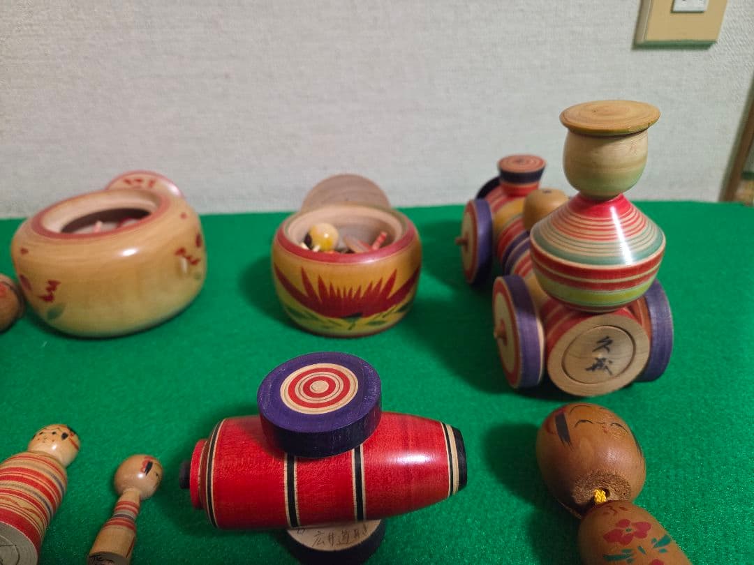 ☆各種蓋付きこけし(コマ)、だるま☆昭和レトロ