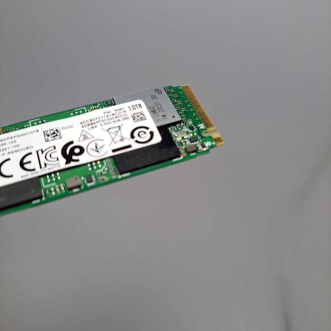 動作確認済み　Intel SSD 660p 1TB M.2 NVMe