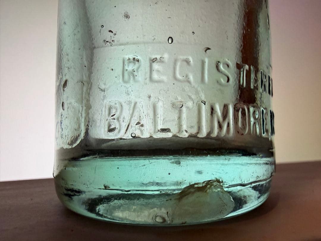 F8 1900年代 コカコーラ ストレートサイド ボトル \"BALTIMORE\"