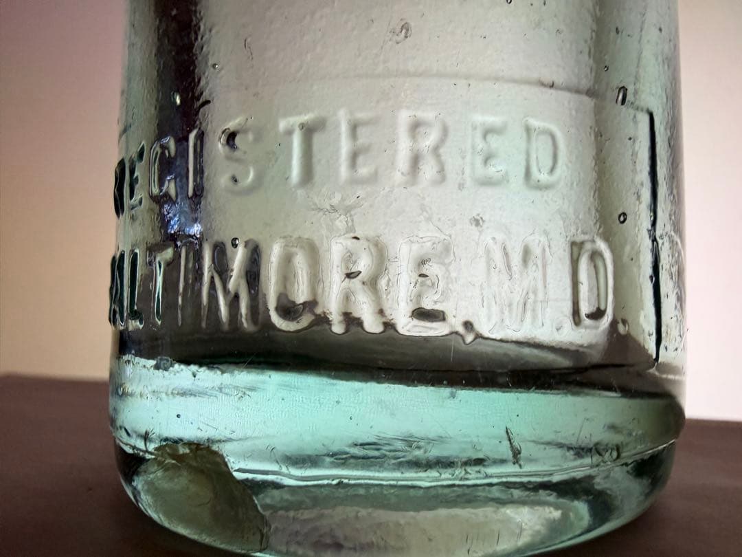 F8 1900年代 コカコーラ ストレートサイド ボトル \"BALTIMORE\"