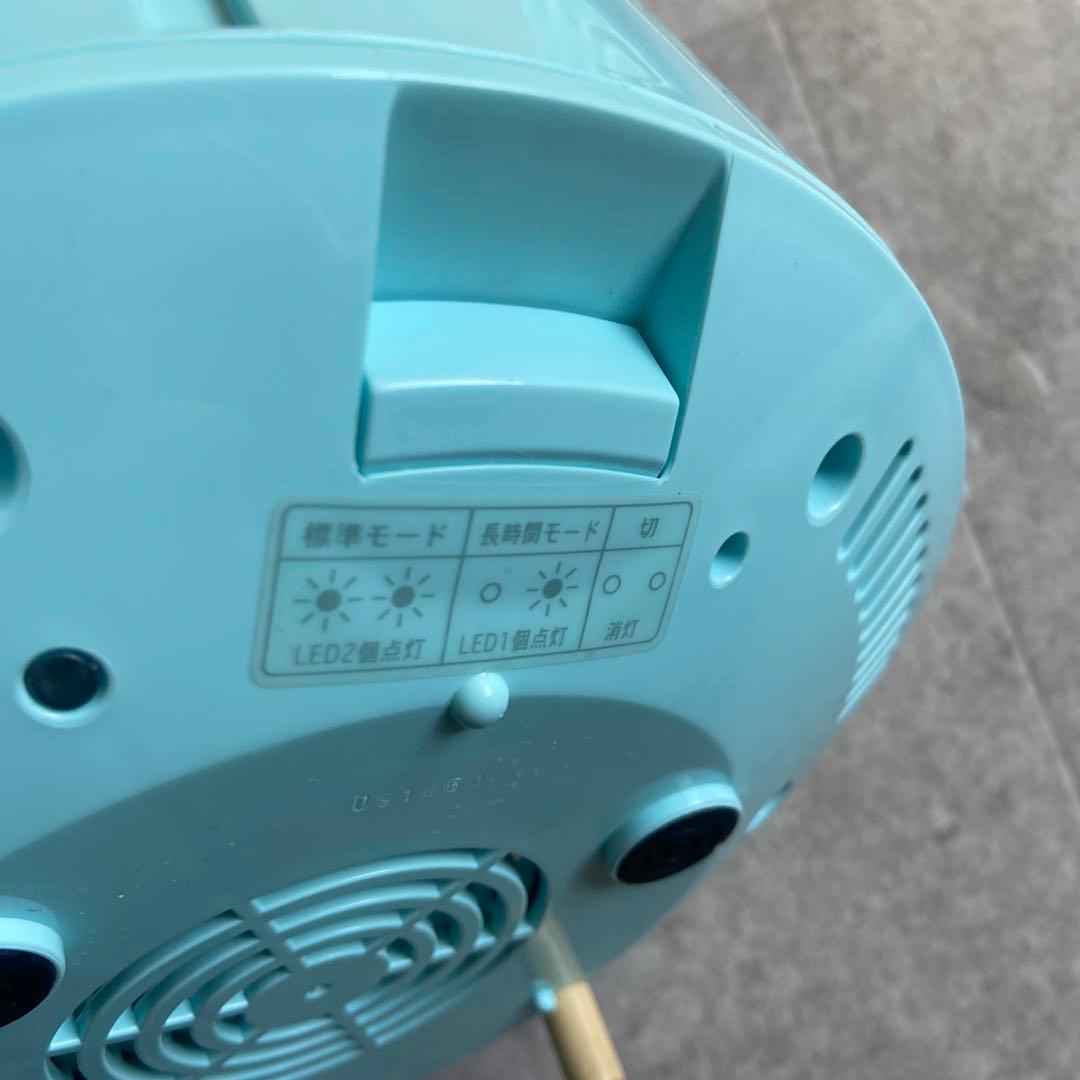 ±0 プラスマイナスゼロ スチーム式加湿器 ドーナツ型 水色　インテリア