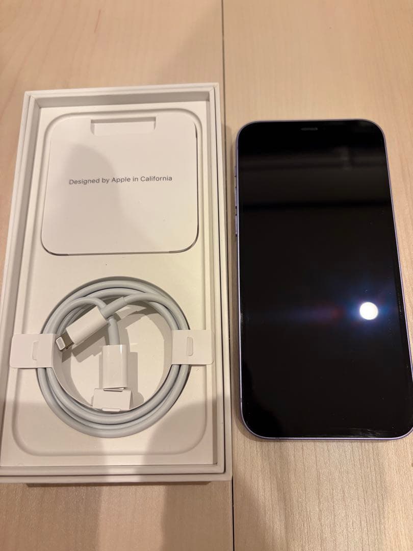 iPhone12 64GB パープル SIMフリー　箱あり 動作良好