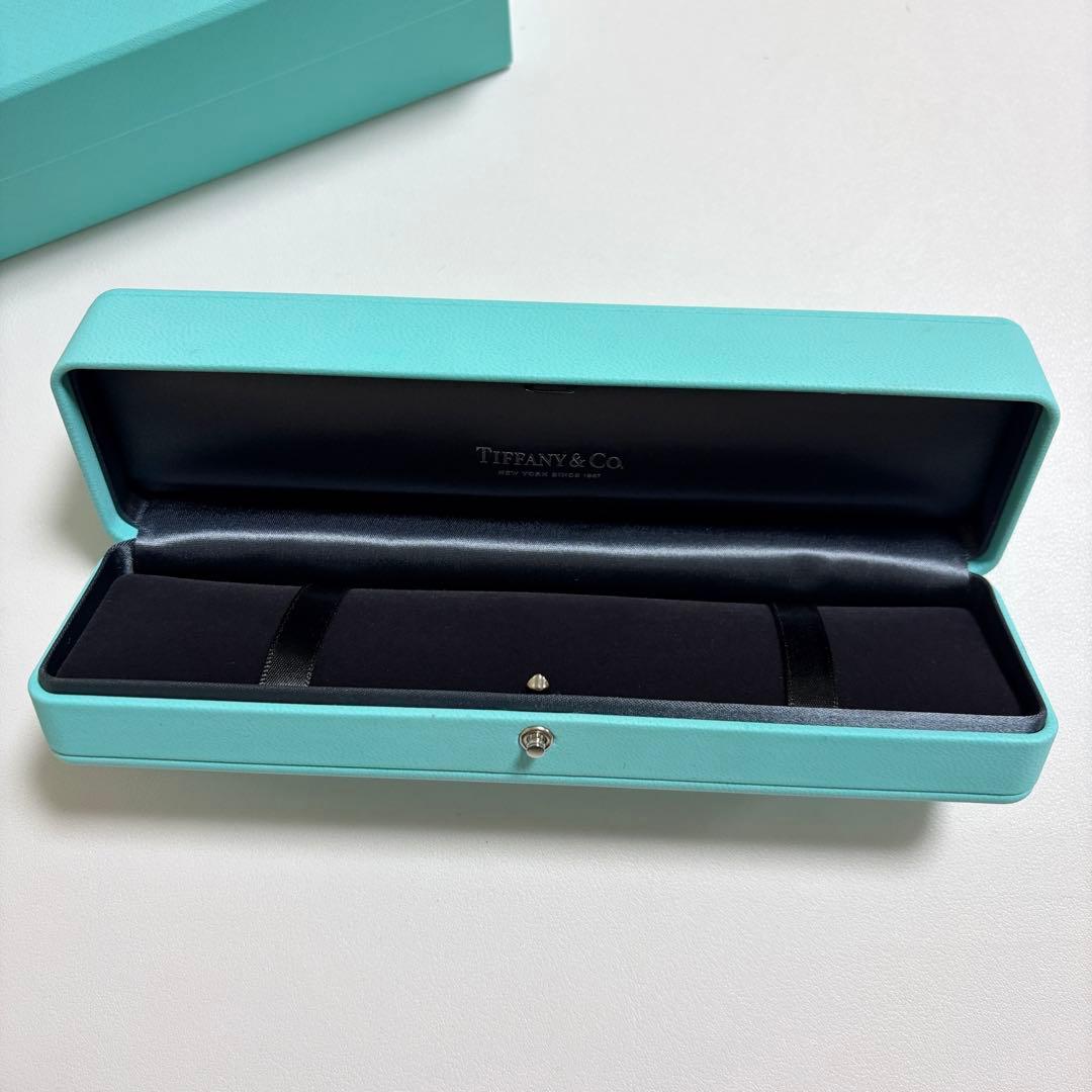 美品　ティファニー　ブレスレット　ケース　空箱　ブルーボックス　リボン付き