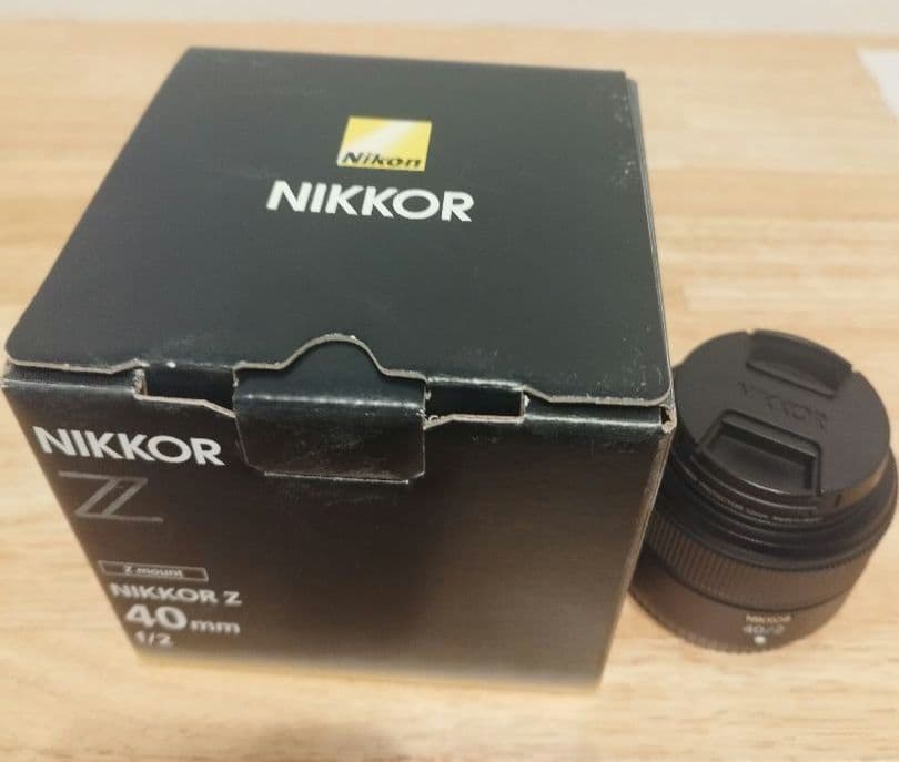 【未使用に近い】NIKKOR Z40mm f/2 保護フィルター付き