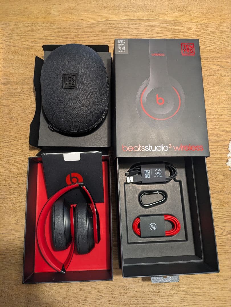ヘッドホン Beats Studio3 Wireless black-red