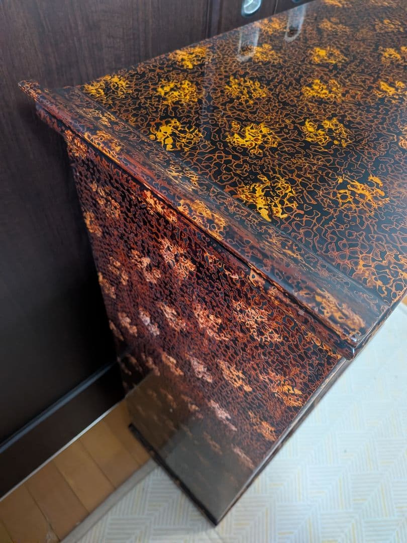 津軽塗 茶箪笥 骨董レトロ アンティーク古民家蔵出し品 １点物 時代箪笥 古箪笥