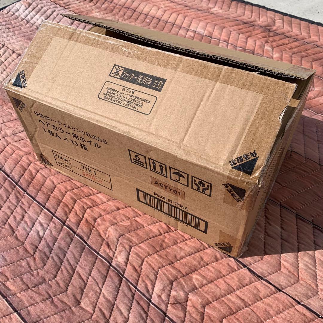 新品15本 ヘアカラー用ホイル 伊藤忠　TYB-1 カラーホイル アルミホイル