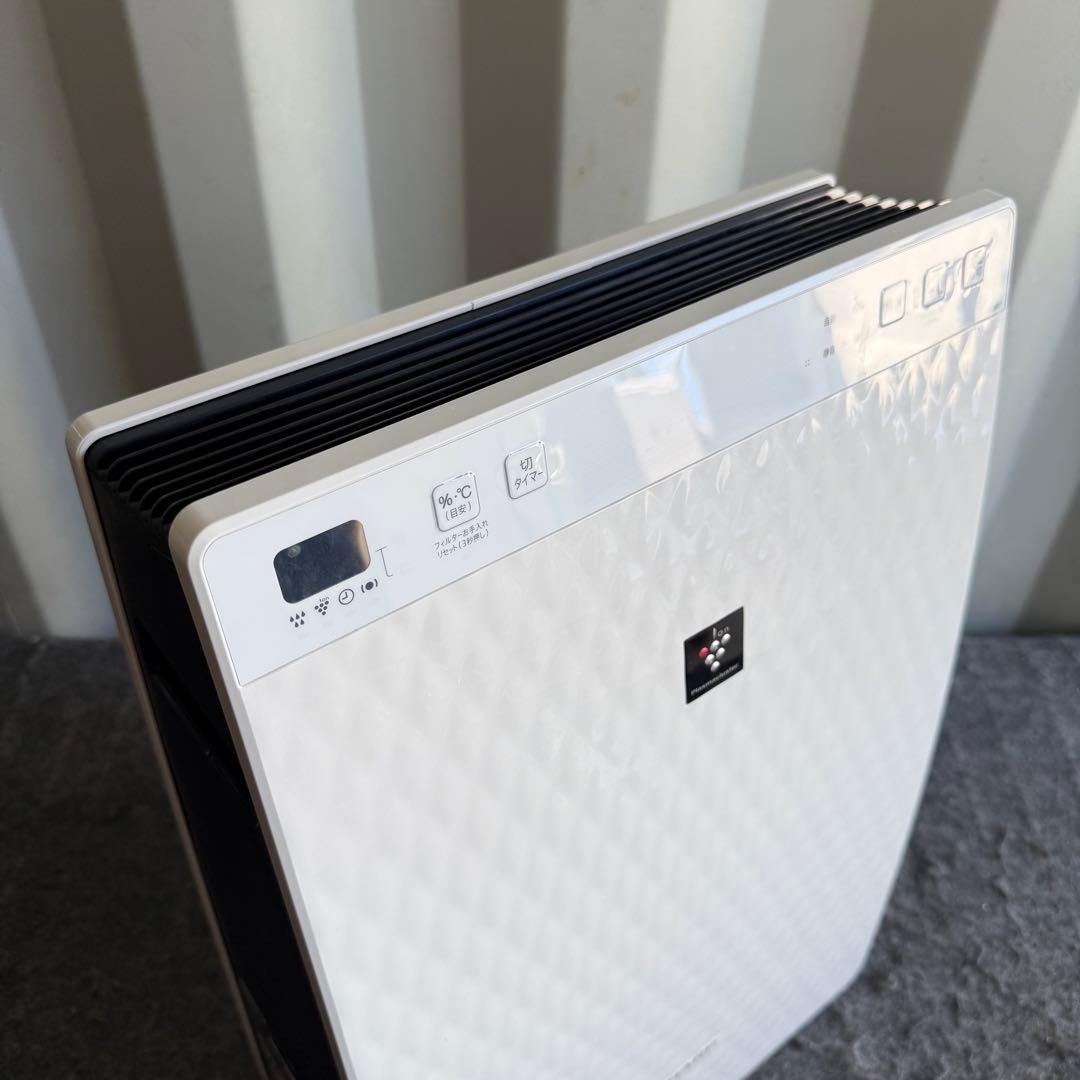 J4美品✨　SHARP シャープ 加湿空気清浄機 ホワイト　プラズマクラスター