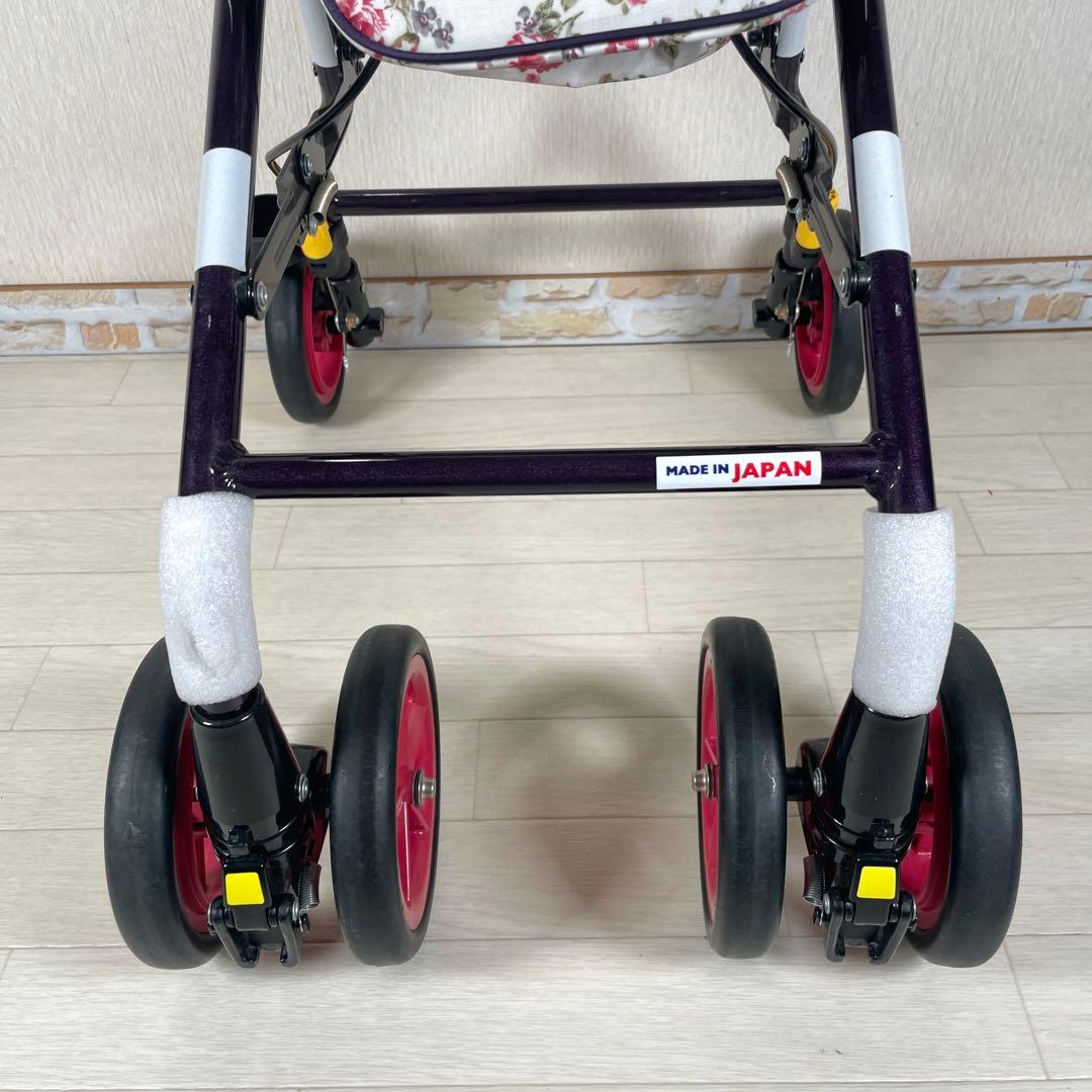 象印　ベビー ライトステップタイニーWヌーボー シルバーカー 折りたたみ
