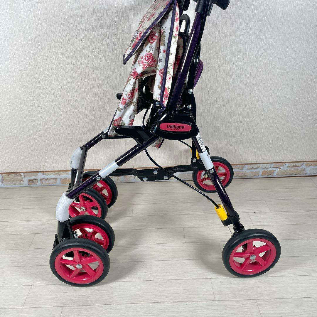 象印　ベビー ライトステップタイニーWヌーボー シルバーカー 折りたたみ