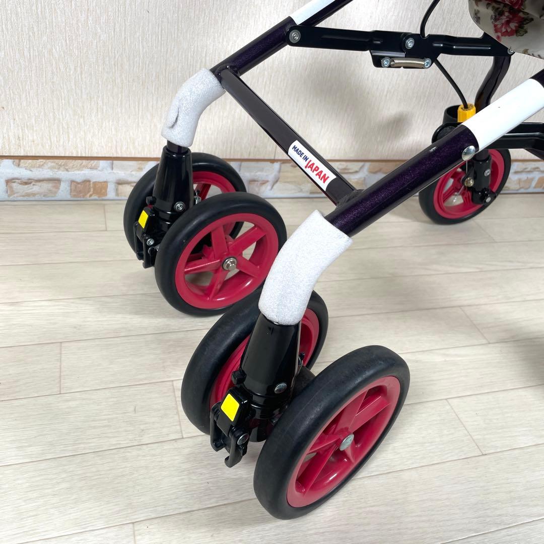 象印　ベビー ライトステップタイニーWヌーボー シルバーカー 折りたたみ