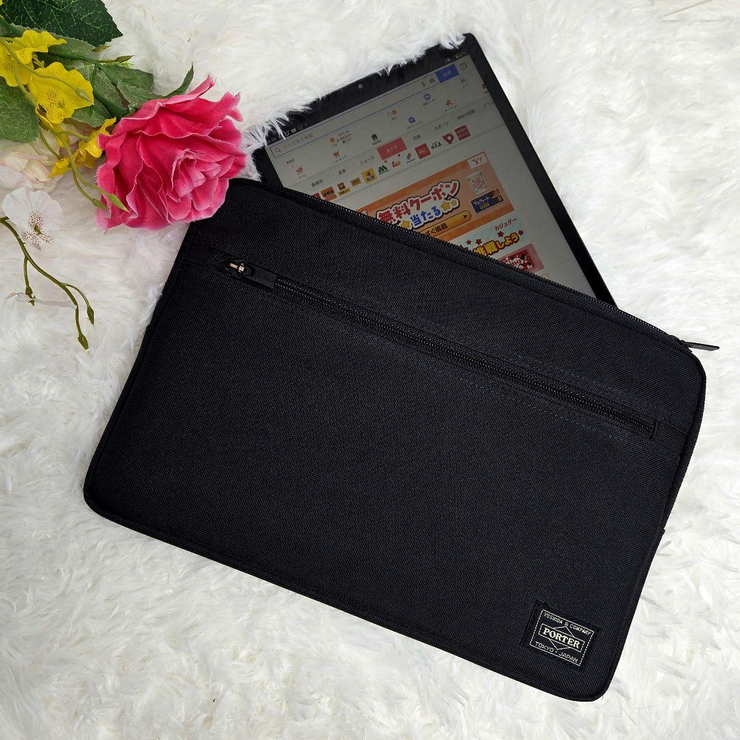 【美品】PORTER ポーターPCケース ブラック 11インチ