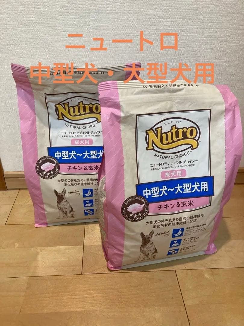 Nutro 中型犬・大型犬用 ドライフード 3kg 2個セット