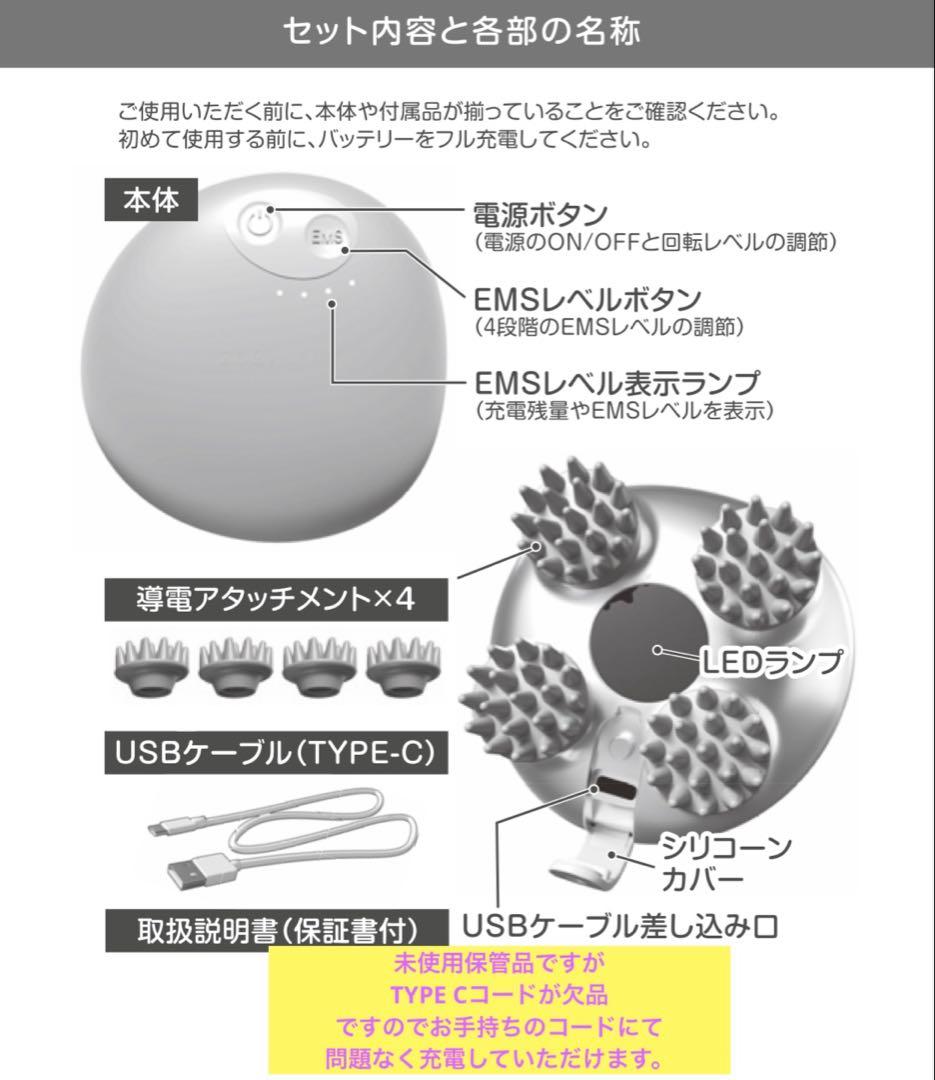未使用 ゾーガンキン スカルプ ZOGANKIN EMS 美顔器 頭皮ケア