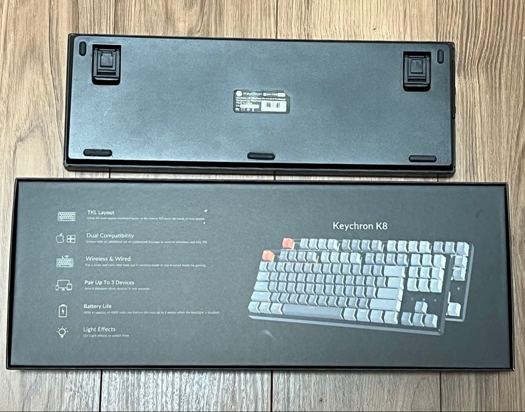 最終価格 Keychron K8 ワイヤレスメカニカルキーボード 茶軸 US配列