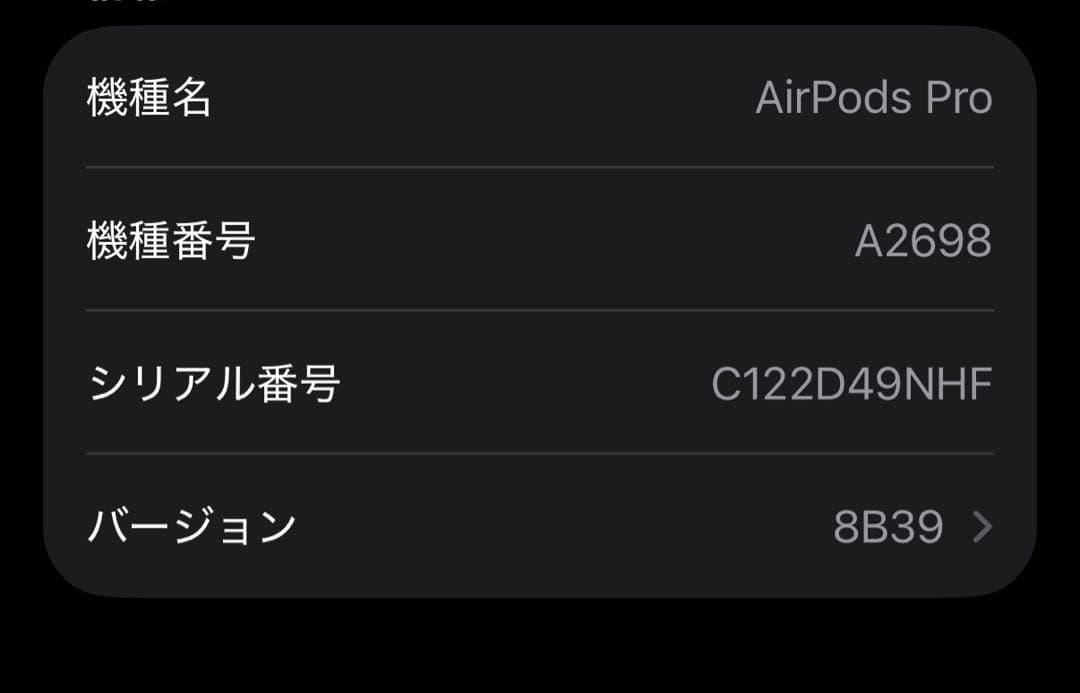 AirPods Pro 第1世代 本体とケース