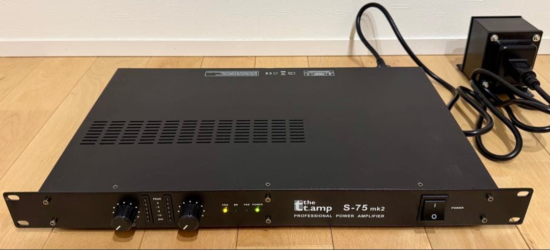 パワーアンプ thomann S-75mk2 昇圧トランス付
