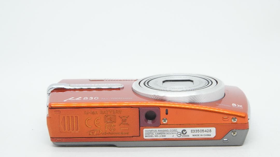 【A3117】 OLYMPUS µ 830 オリンパス ミュー オレンジ