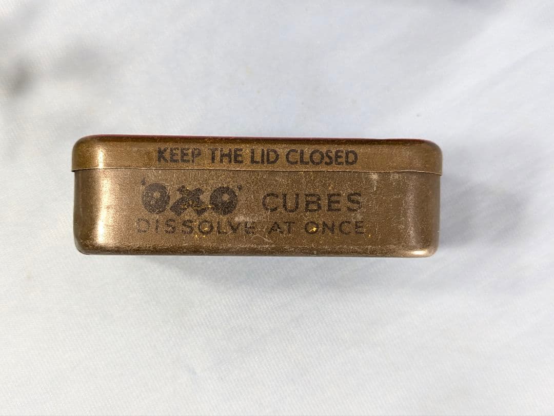 イギリス アンティーク oxo 缶 大小２個oxoボトル oxoスプーン セット