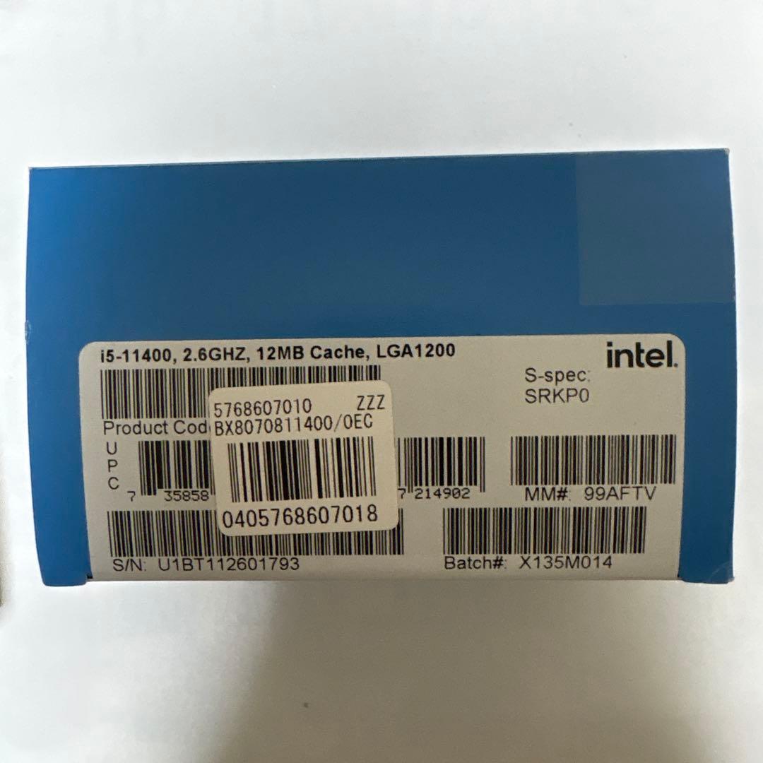 Intel Core i5-11400（第11世代）LGA1200