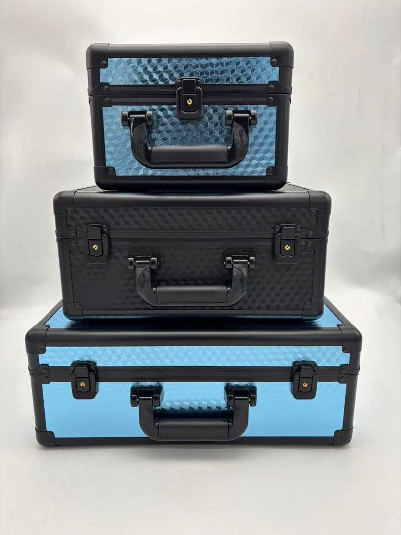 PSA BGS 鑑定済み用 トレカ収納ボックス アルミ製　ダイヤモンド柄　2列