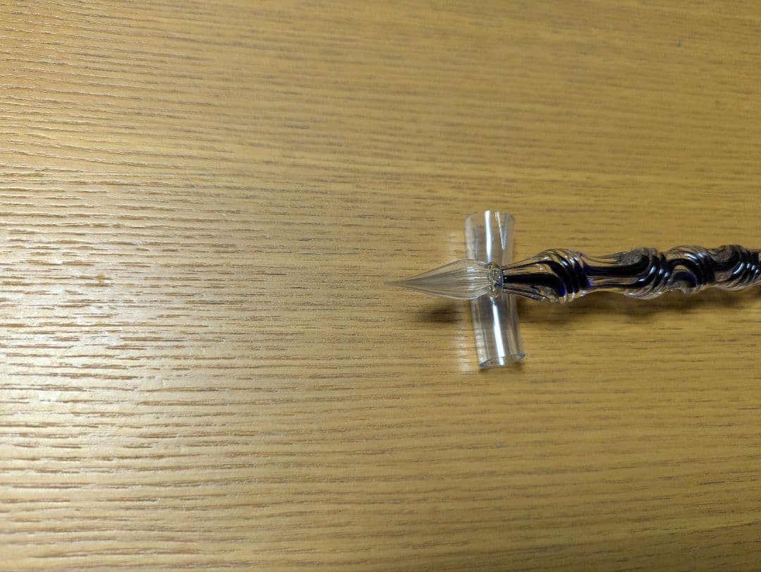 【ガラスペン】佐瀬工業所 カネモオリジナル 軸径11mm ※カラー：２層(紺)