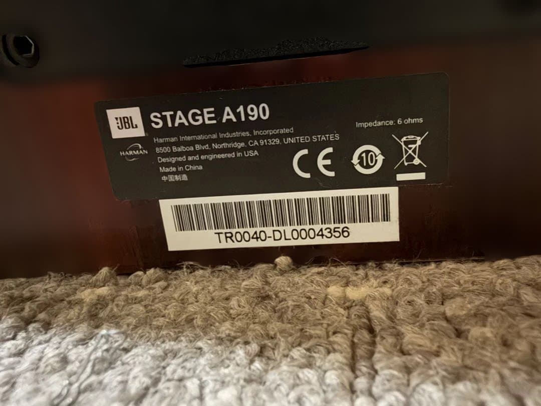 動作OK JBL STAGE A190 ラウンドスピーカー ホームオーディオ2機