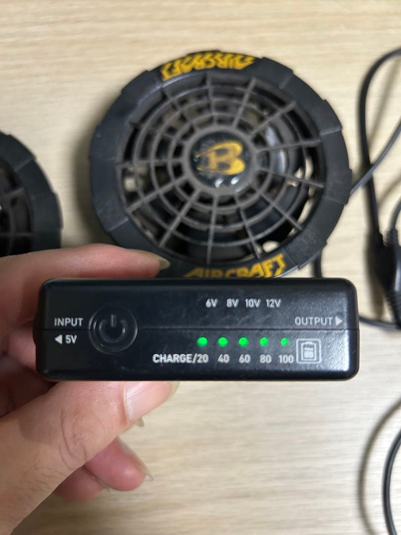 バートル　空調服　バッテリー　ファン　12V