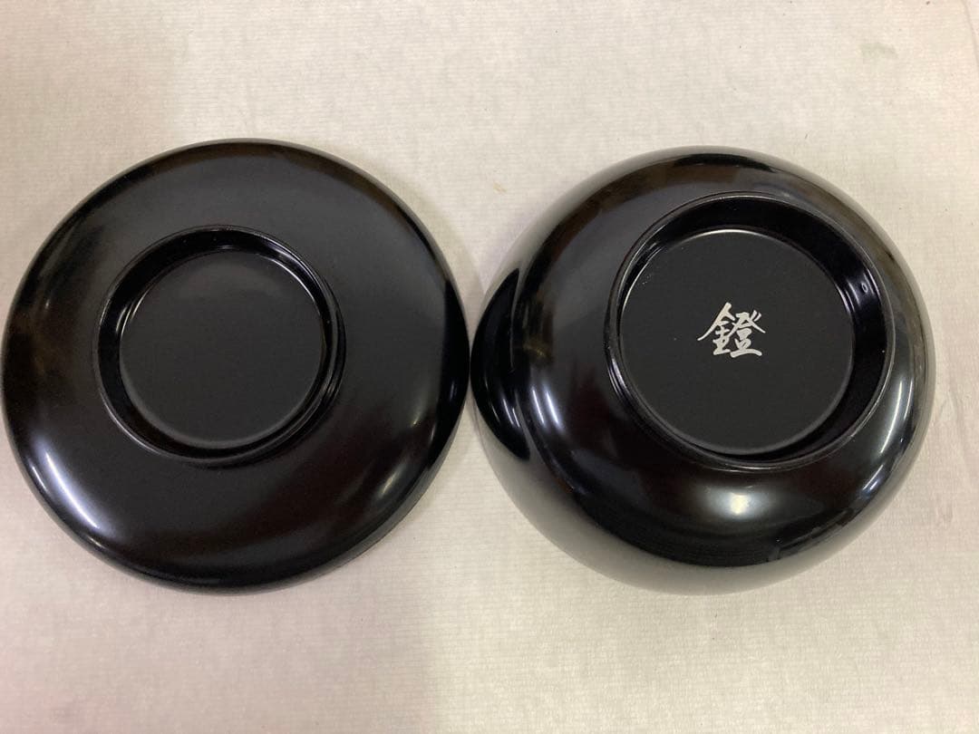 ★漆器食器セット キラキラ汁椀4客 飯碗9客 汁椀2客（蓋のみ7つ）