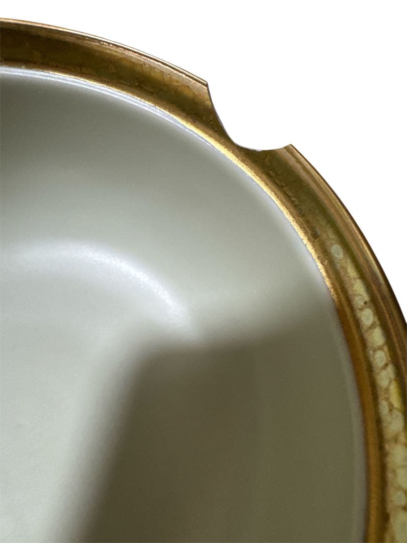 金茶碗 幸楽窯 有田焼　蓋付き 茶椀　伝統工芸品 8客のうち1客破損箇所あり