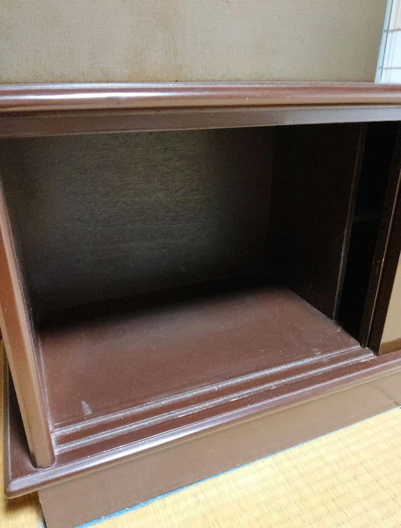 昭和レトロ 茶箪笥 水屋箪笥 飾り棚 茶道具 ガラス棚 古民家 ヴィンテージ家具