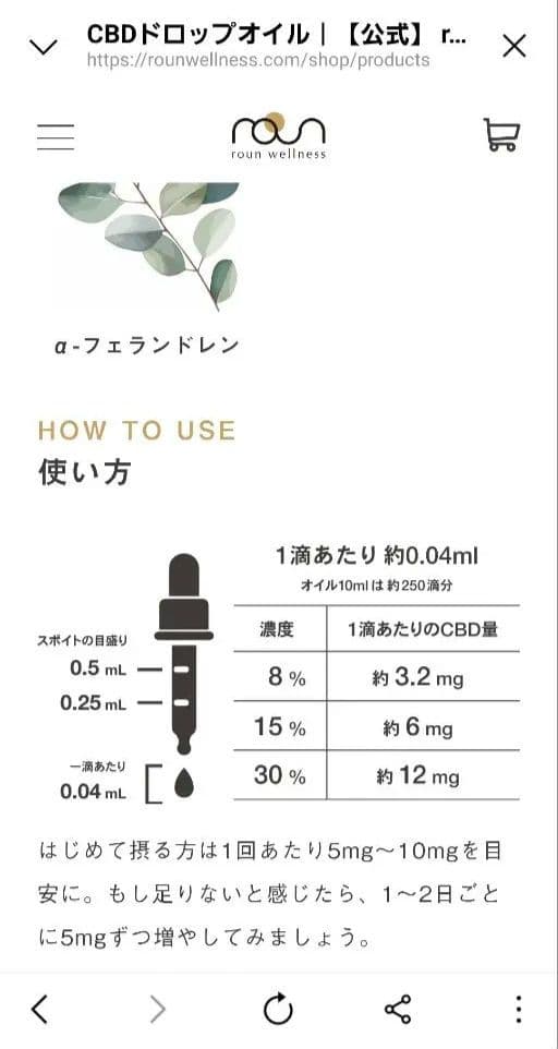 roun wellness CBDオイル 30% 10ml ラウン 新品