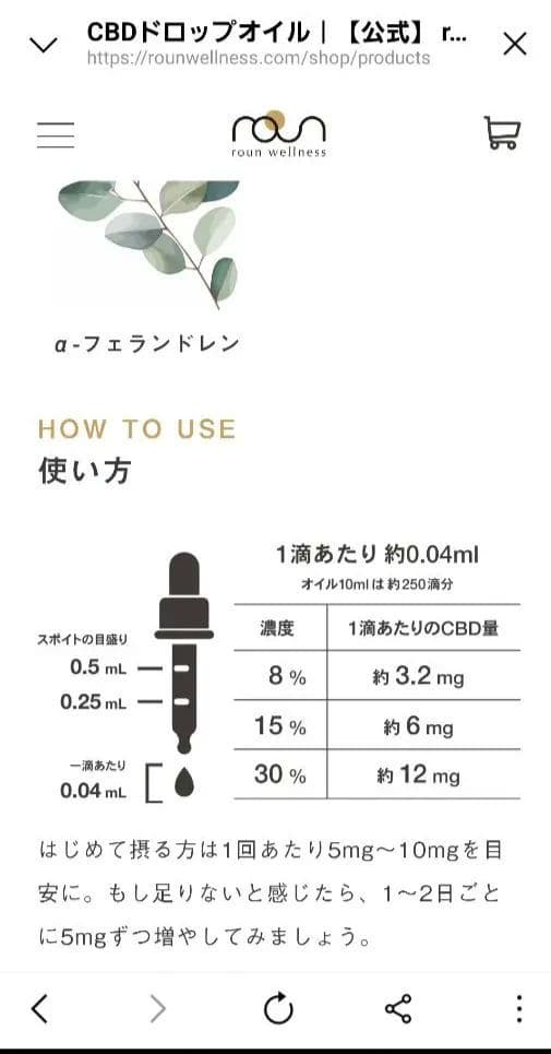 roun wellness CBDオイル 30% 10ml ラウン 新品
