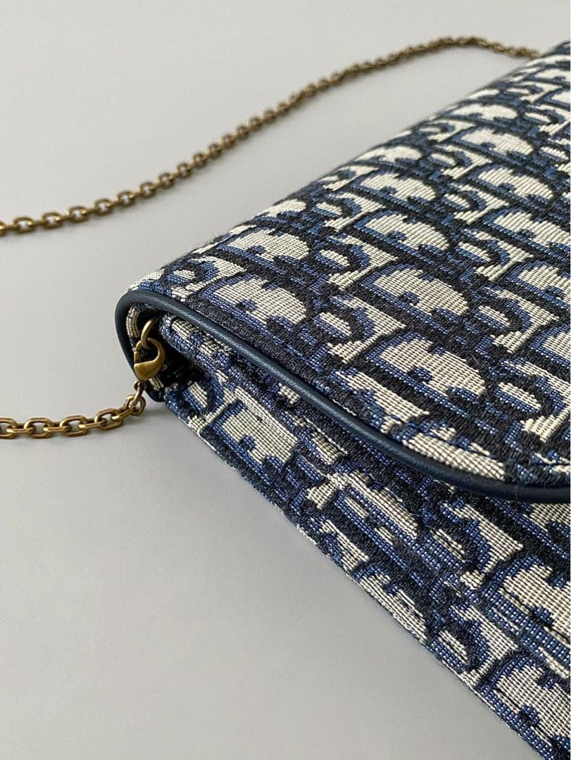 美品★ショルダーバッグ ネイビーアイボリー