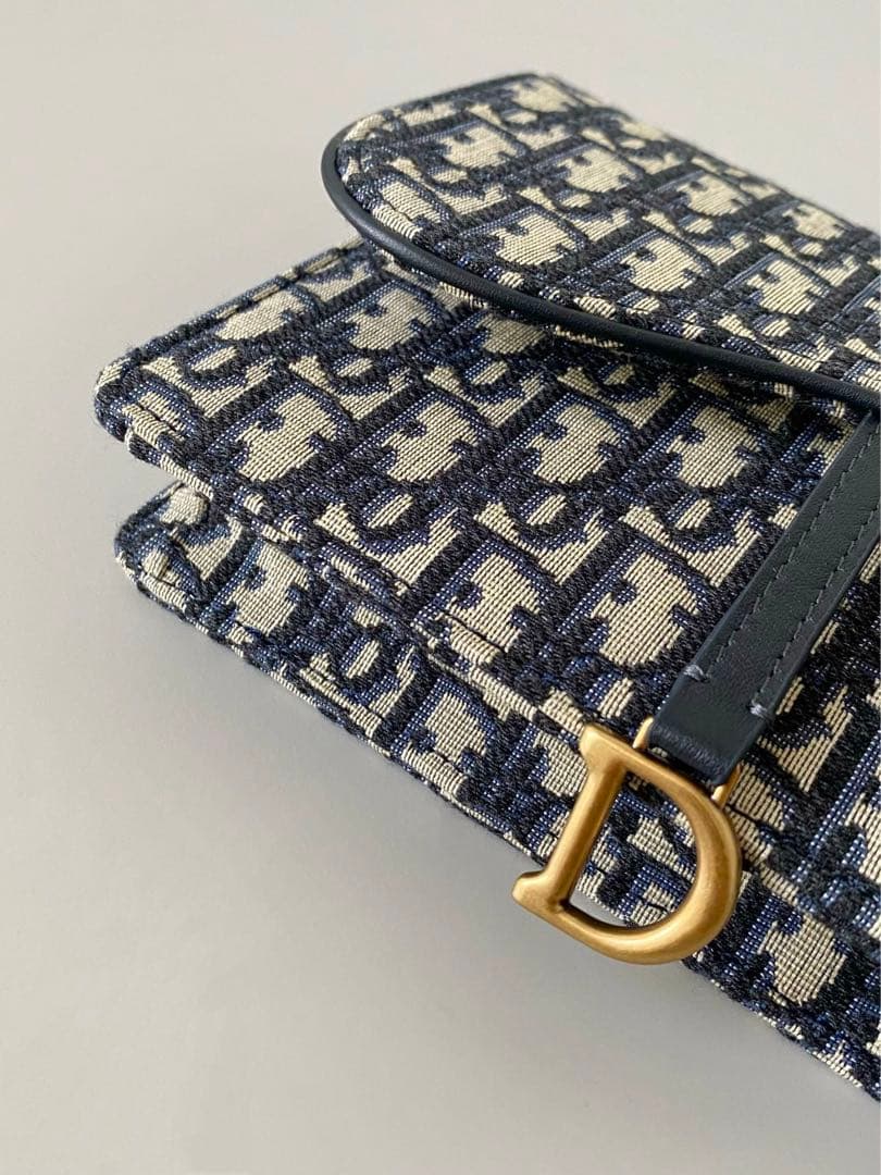 美品★ショルダーバッグ ネイビーアイボリー
