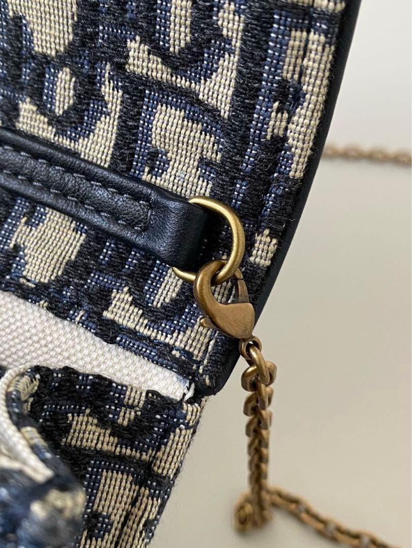 美品★ショルダーバッグ ネイビーアイボリー