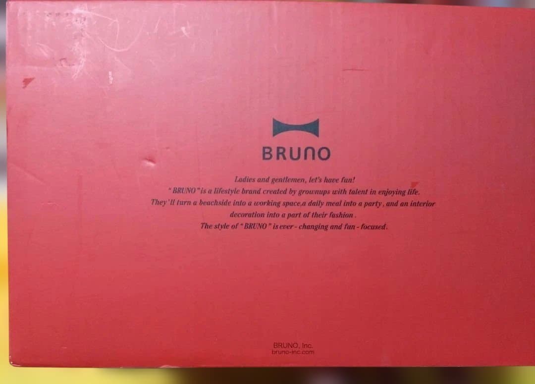 BRUNO コンパクトホットプレート レッド BOE021 未使用