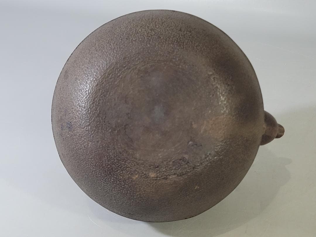 茶道具 丸鉄瓶 共箱 美品 PR045