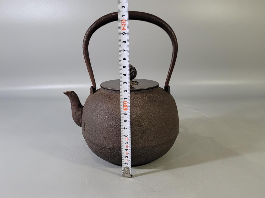 茶道具 丸鉄瓶 共箱 美品 PR045