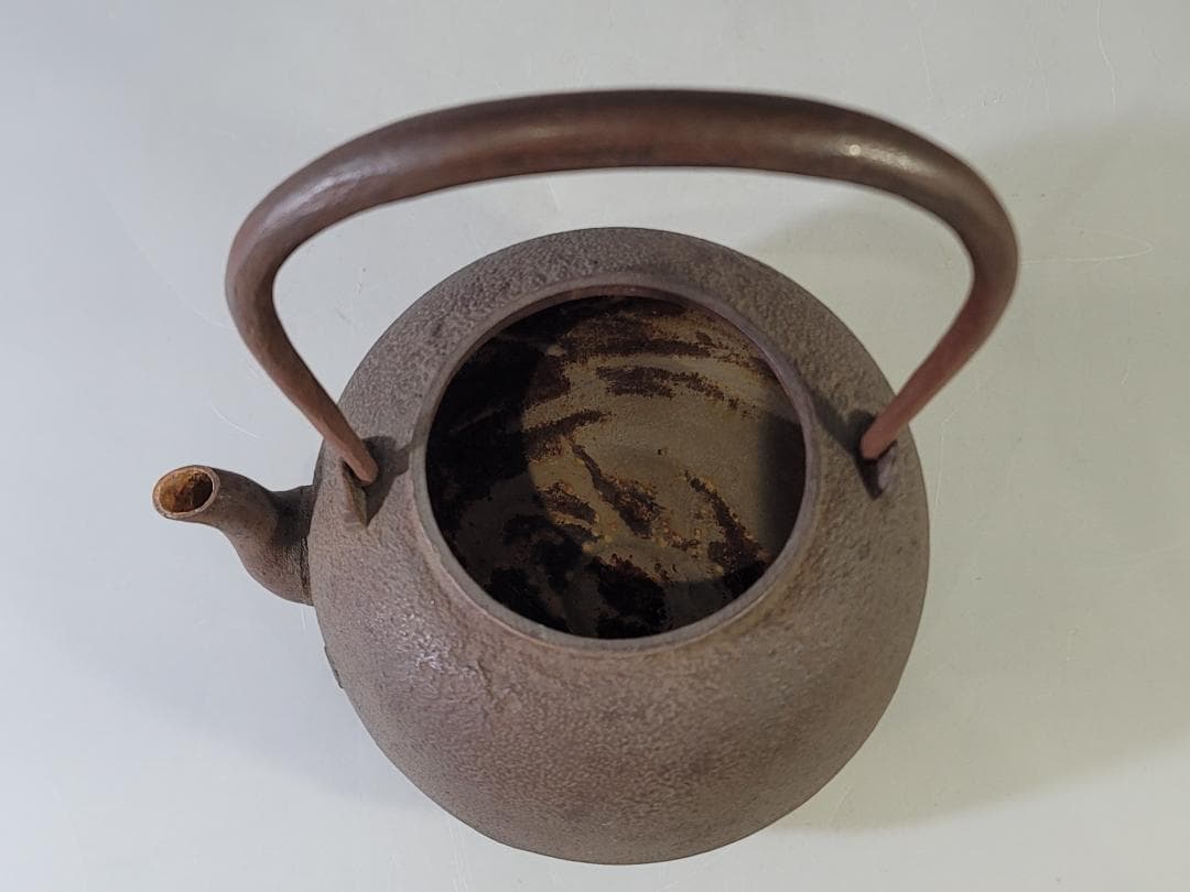 茶道具 丸鉄瓶 共箱 美品 PR045