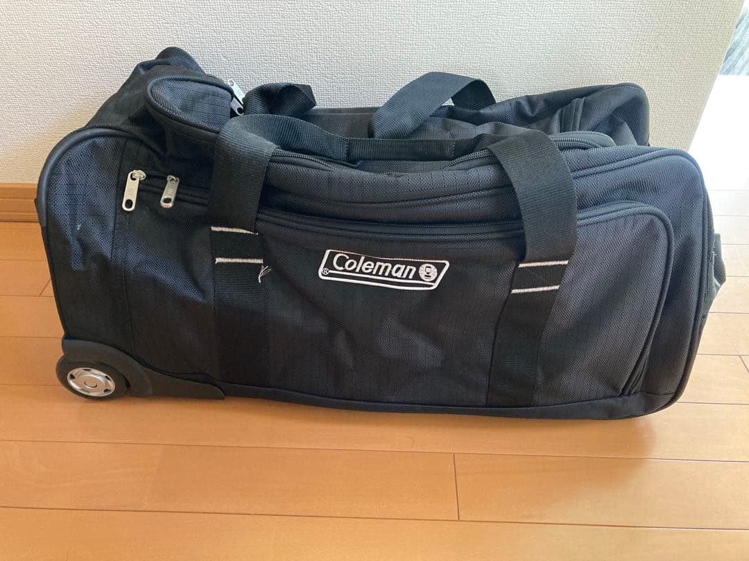 Coleman キャリー付きボストンバッグ ブラック