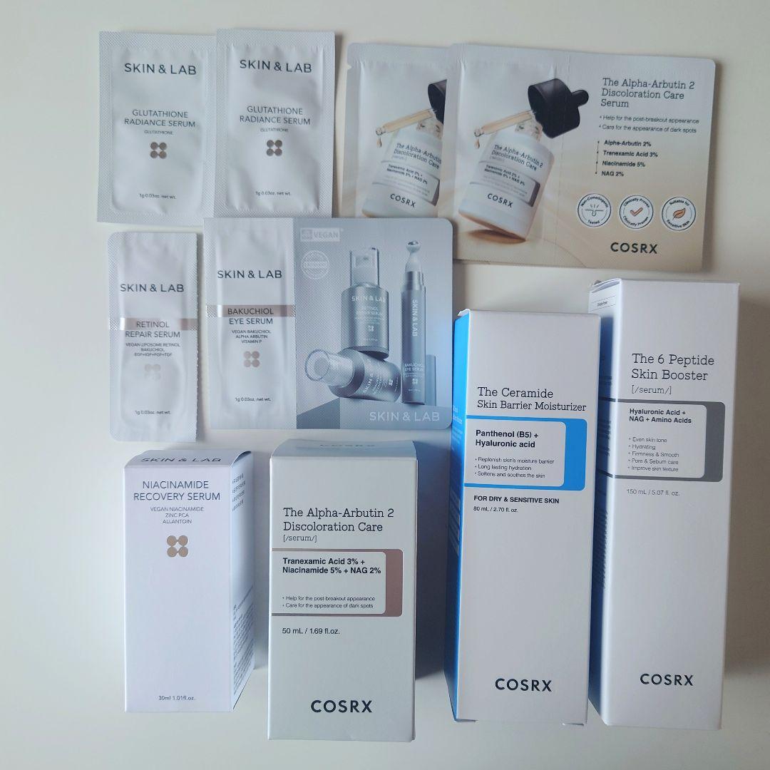 【新品未使用】COSRX・SKIN＆LAB セラム セット おまけ付き